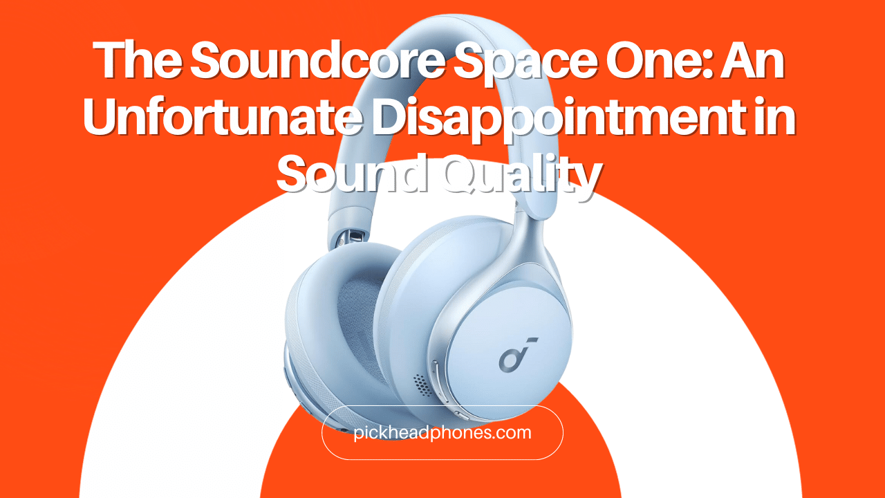 Headphones Design banner. Наушников soundcore space one